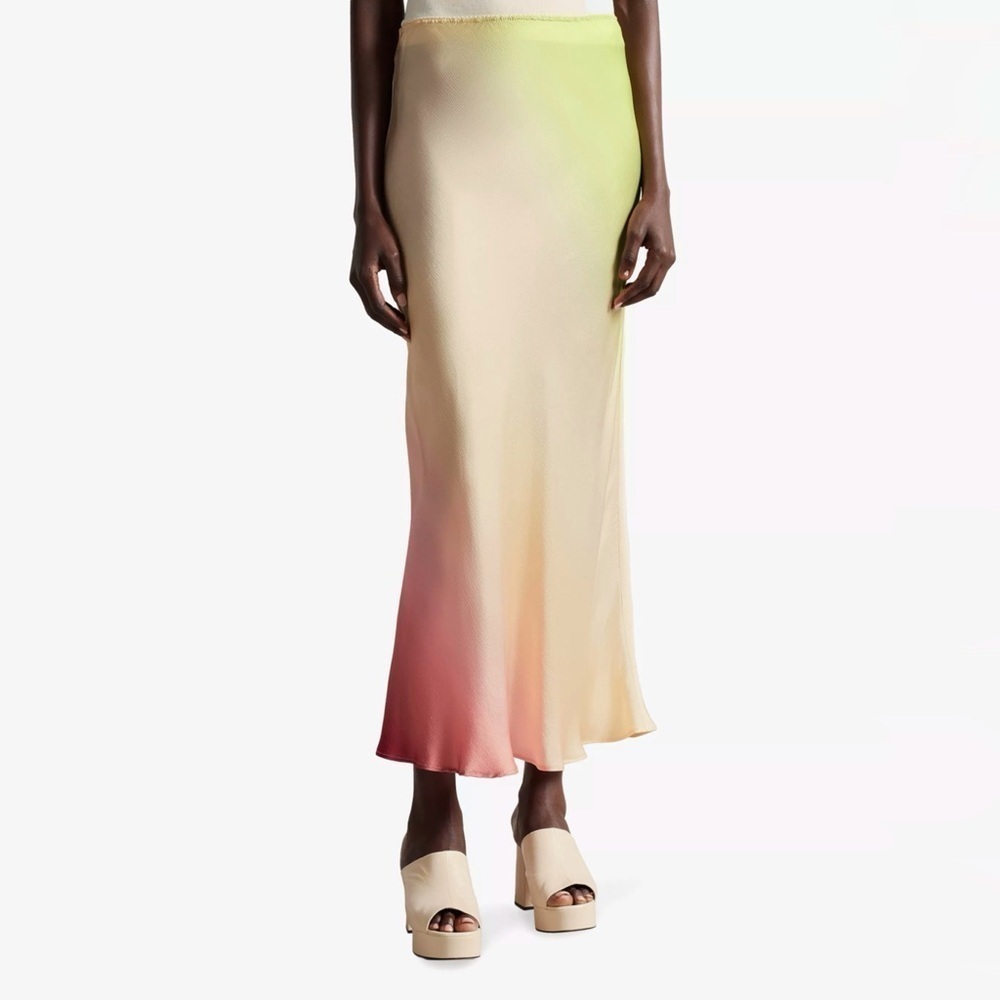 NWT Ted Baker Ruthio Ombre Maxi Slip Skirt